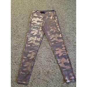 Sommer Ray Leggings Womens Medium Camo Metallic High Rise Yoga Pants Stretch